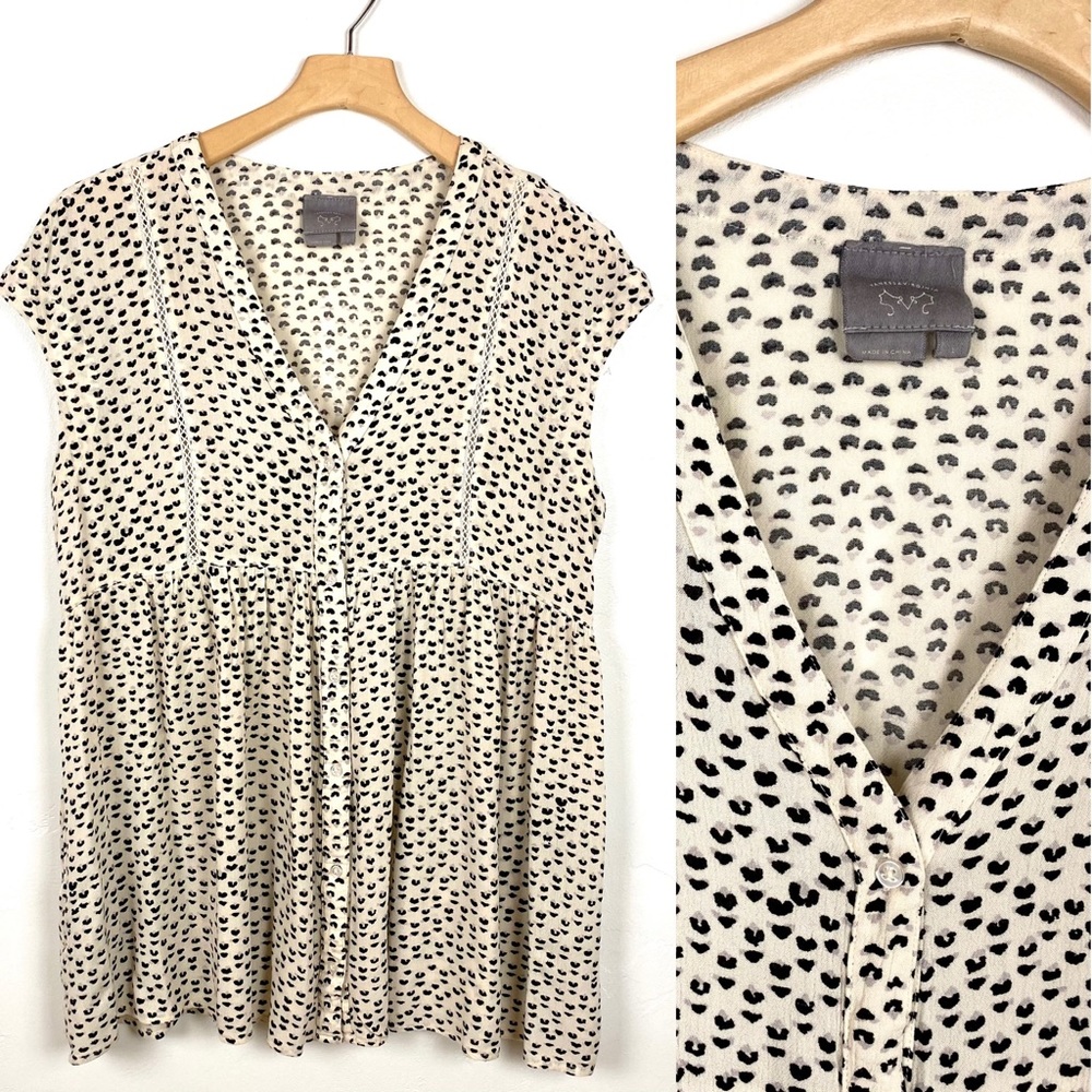 Anthropologie Vanessa Virginia Button Front Top